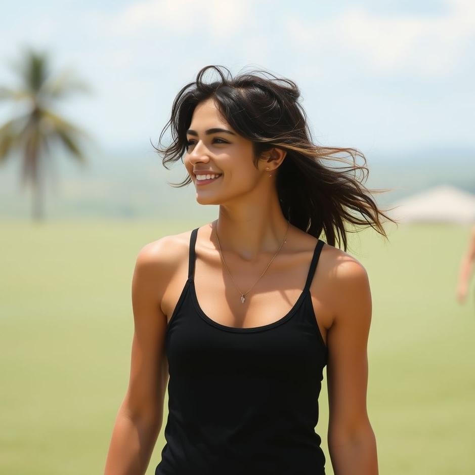 Dream : Walking around in a black tank top in a dream