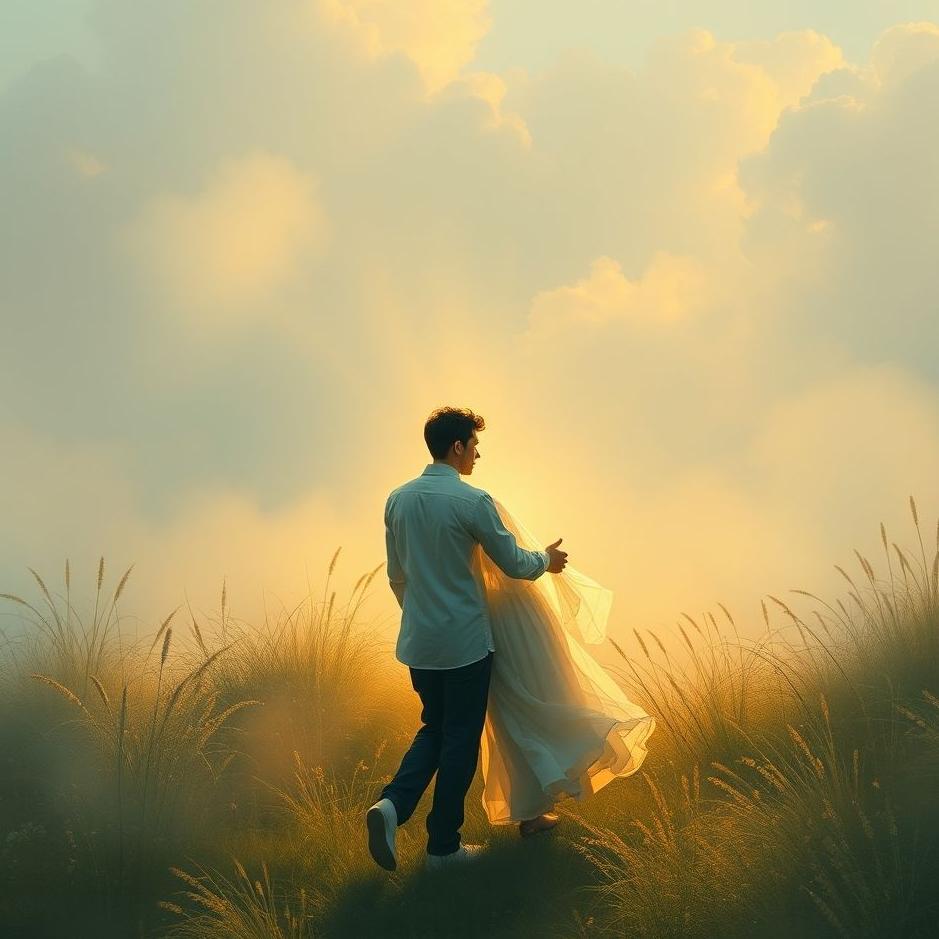 Dream : Walking around in an embrace in a dream