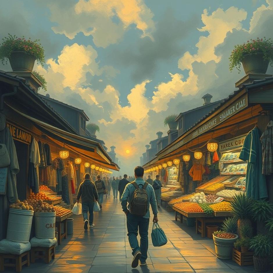 Dream : Walking around the market in a dream