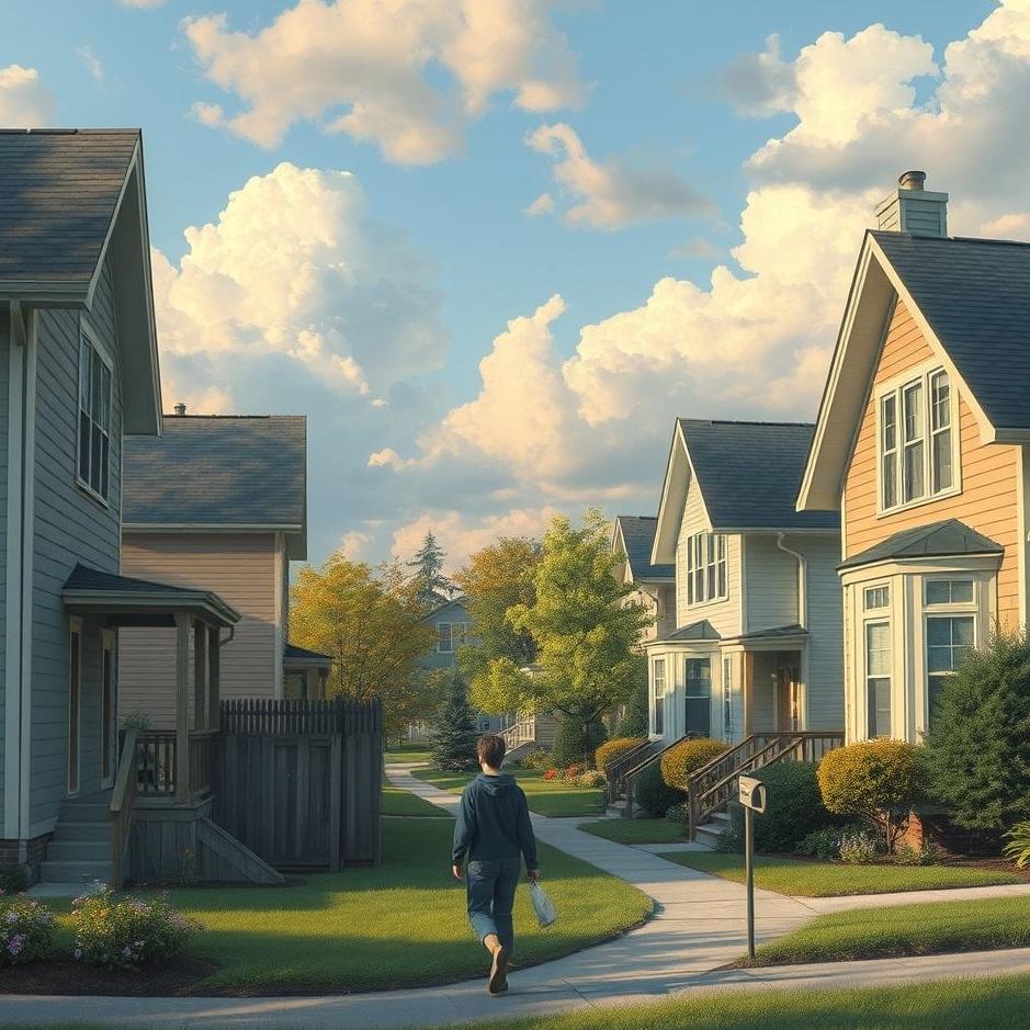 Dream : Walking around the neighborhood in a dream