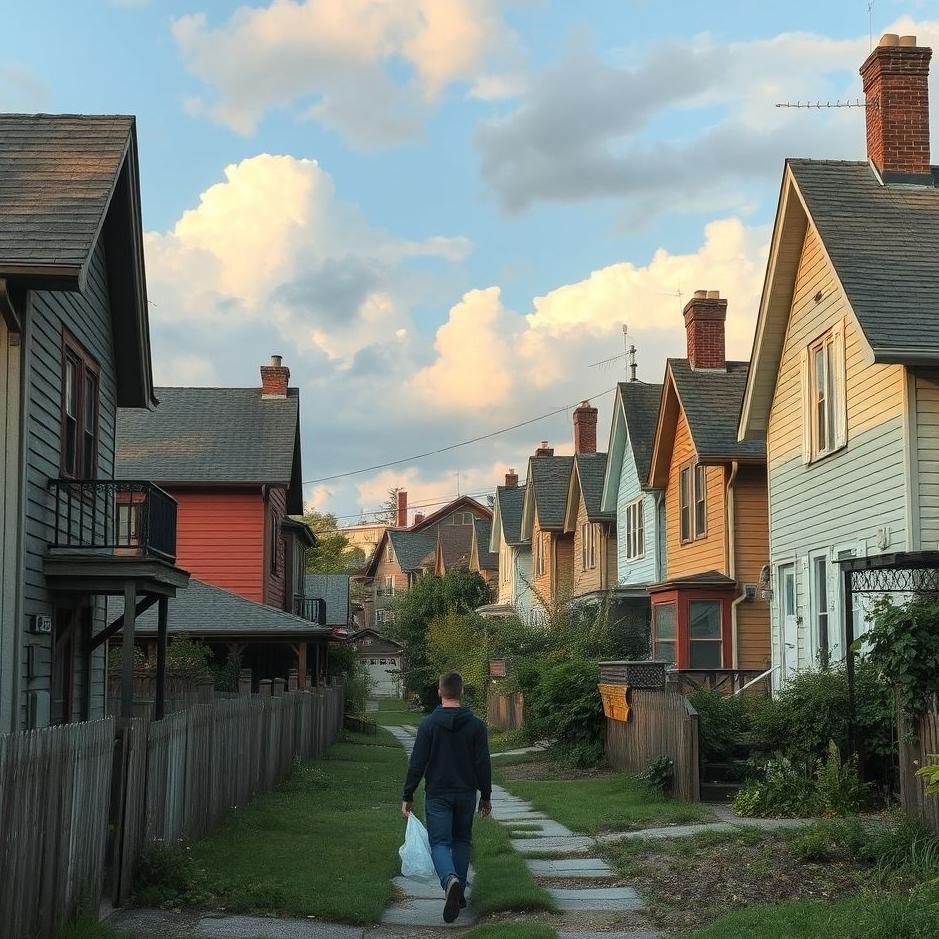 Dream : Walking around the old neighborhood in a dream