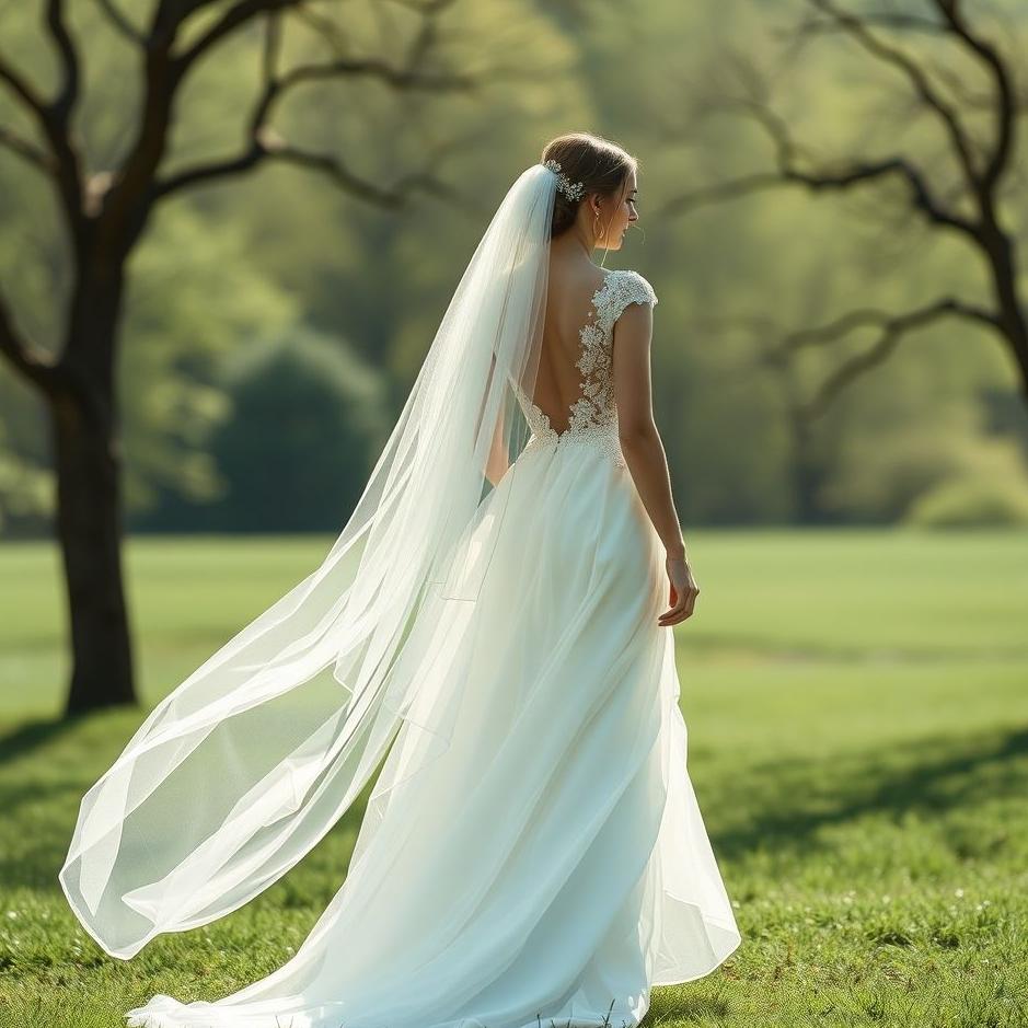 Dream : Walking around wearing a wedding dress in a dream