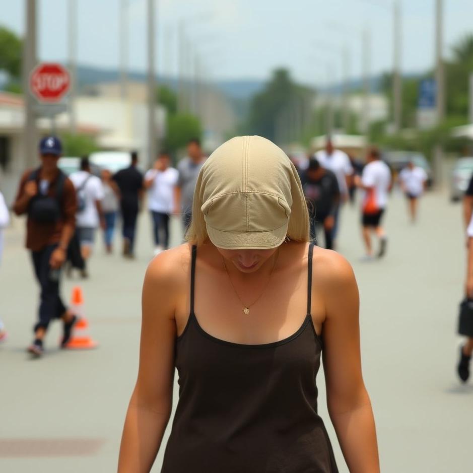 Dream : Walking around with your head uncovered