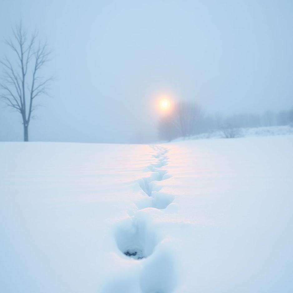 Dream : Walking barefoot in the snow in a dream