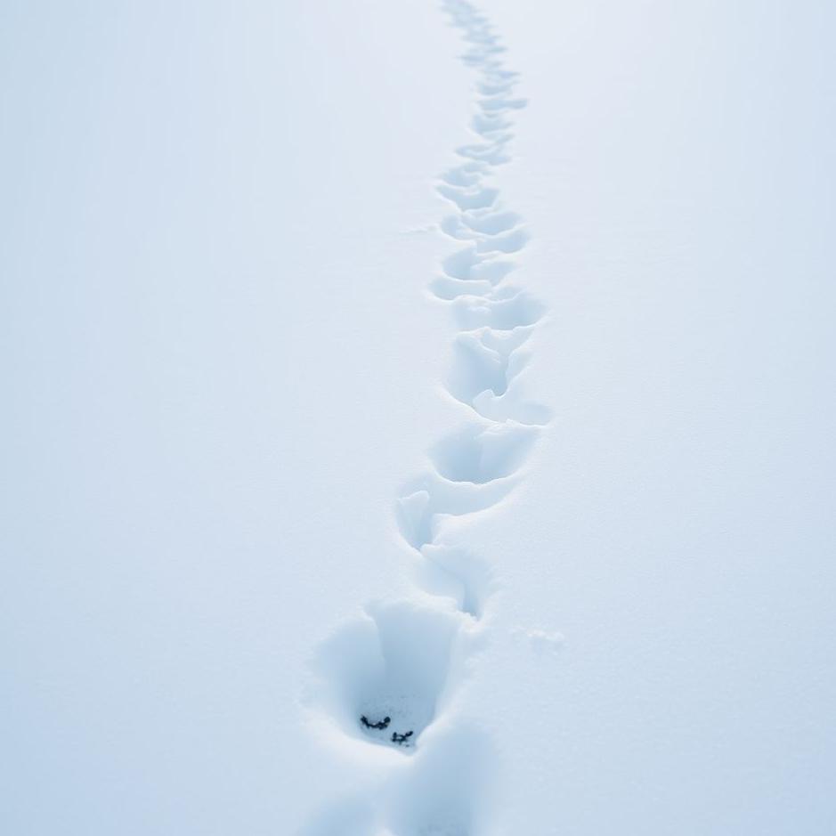 Dream : Walking barefoot on snow in a dream