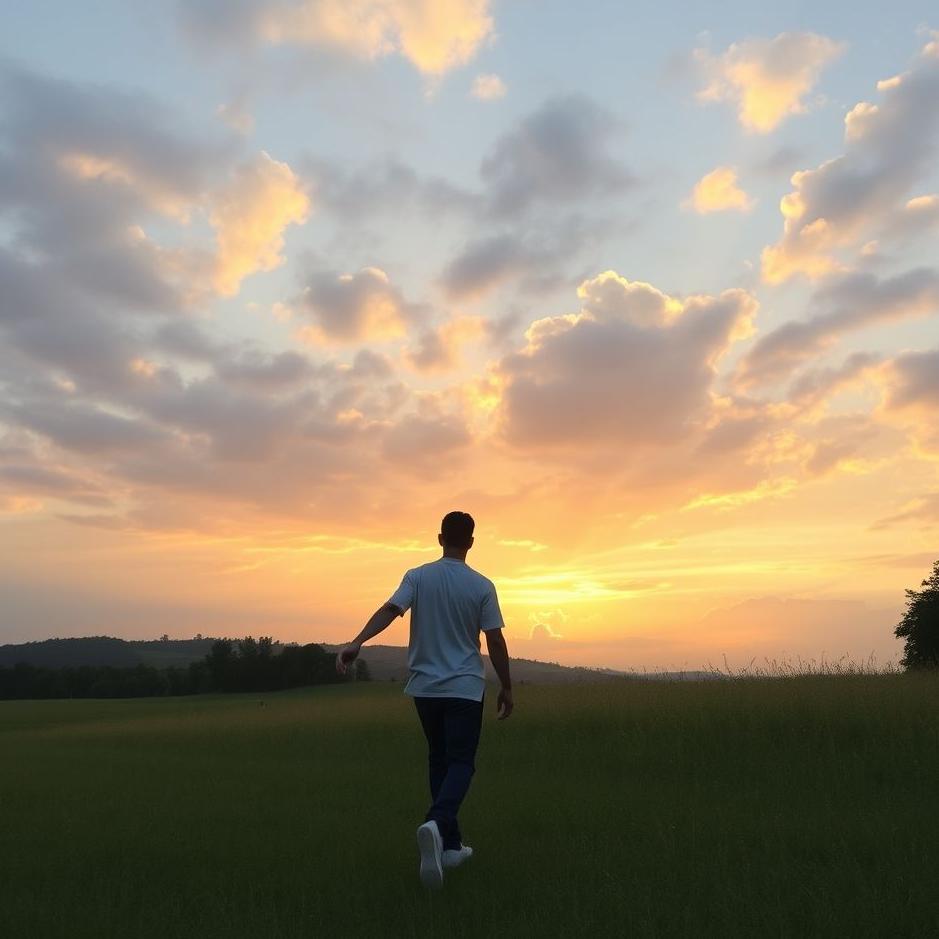 Dream : Walking by holding his arm in a dream