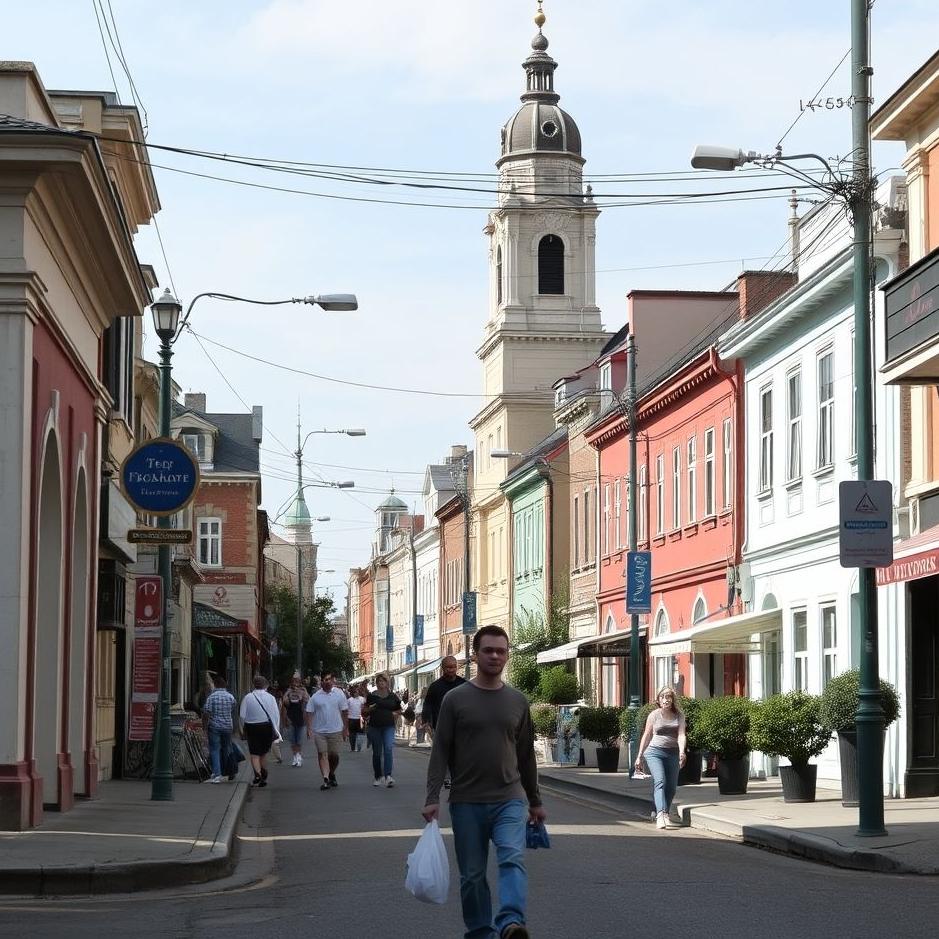 Dream : Walking down the street 