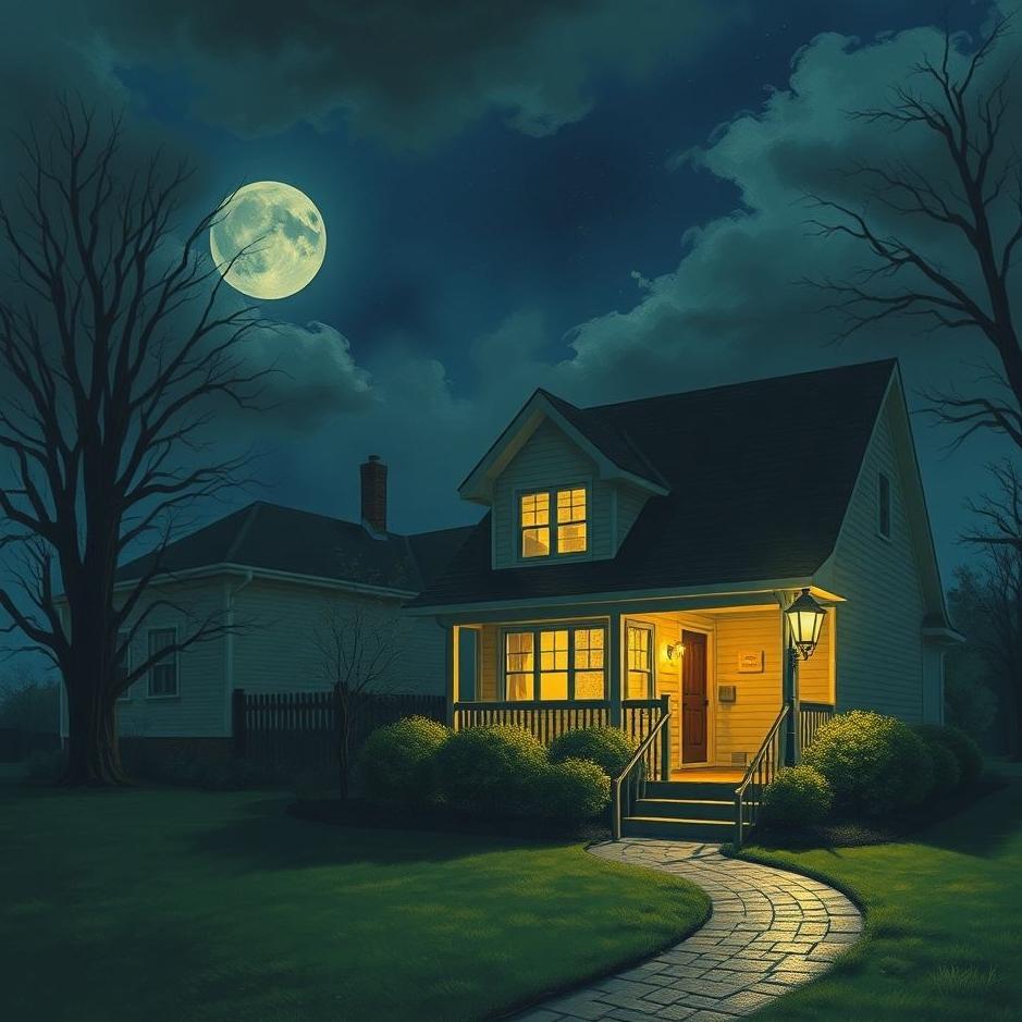 Dream : Walking home at night in a dream