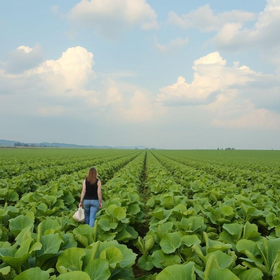 Dream : Walking in a melon field in a dream