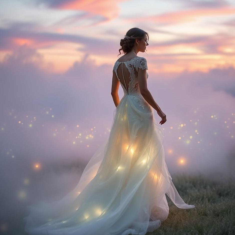 Dream : Walking in a wedding dress in a dream