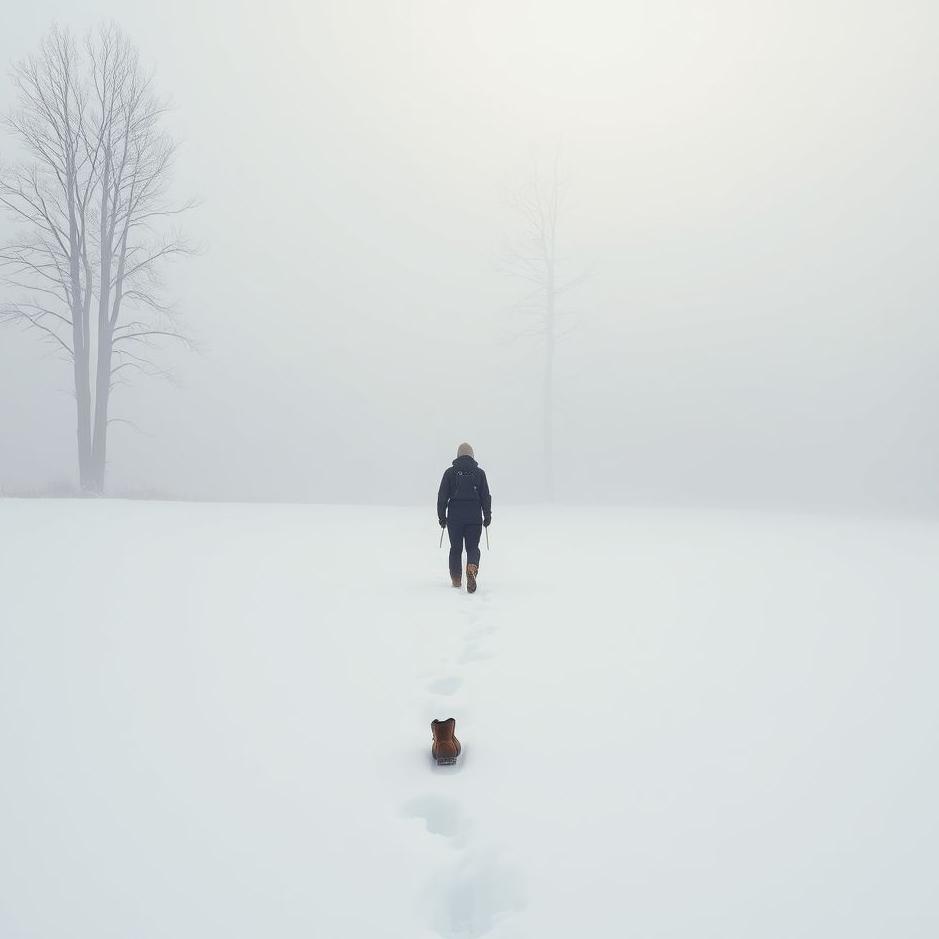 Dream : Walking in boots in the snow in a dream