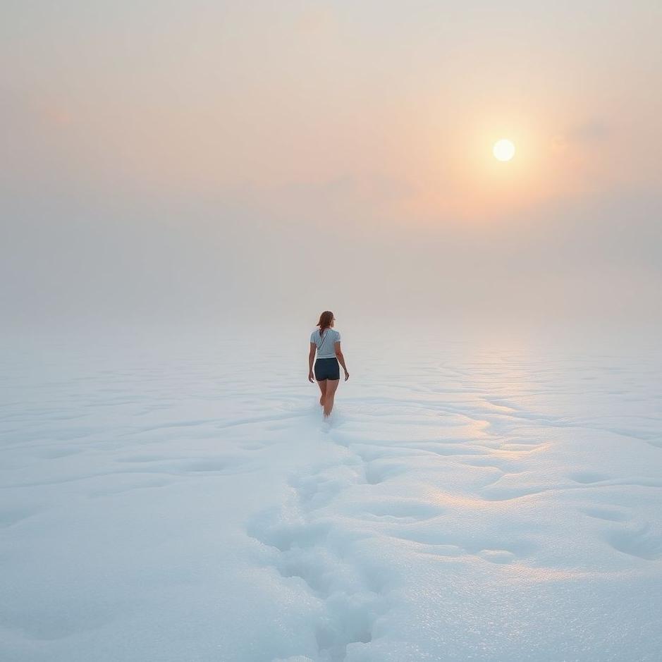 Dream : Walking in foamy water in a dream