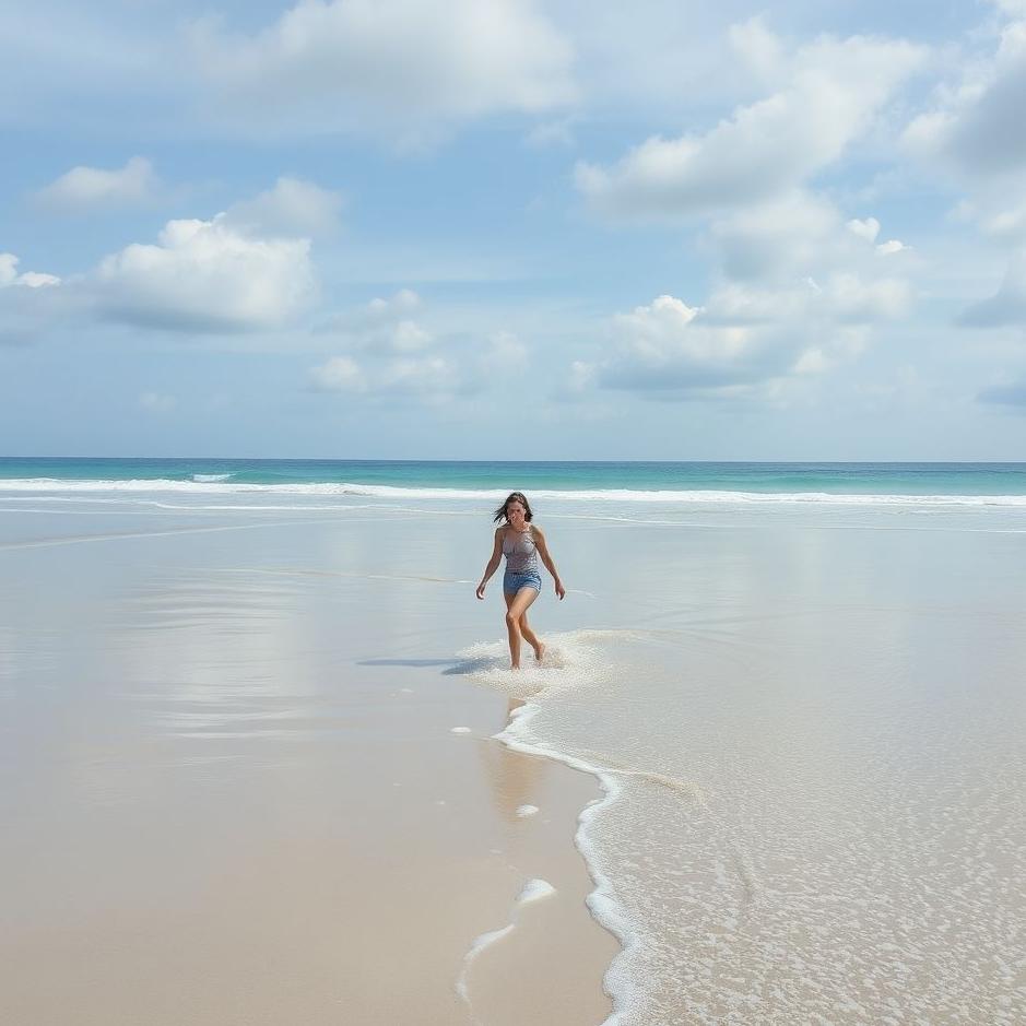 Dream : Walking in sandy water in a dream