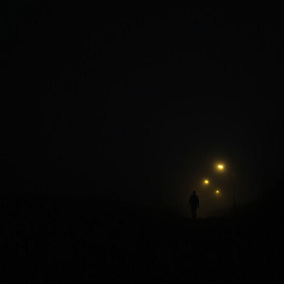 Dream : Walking in the dark at night in a dream