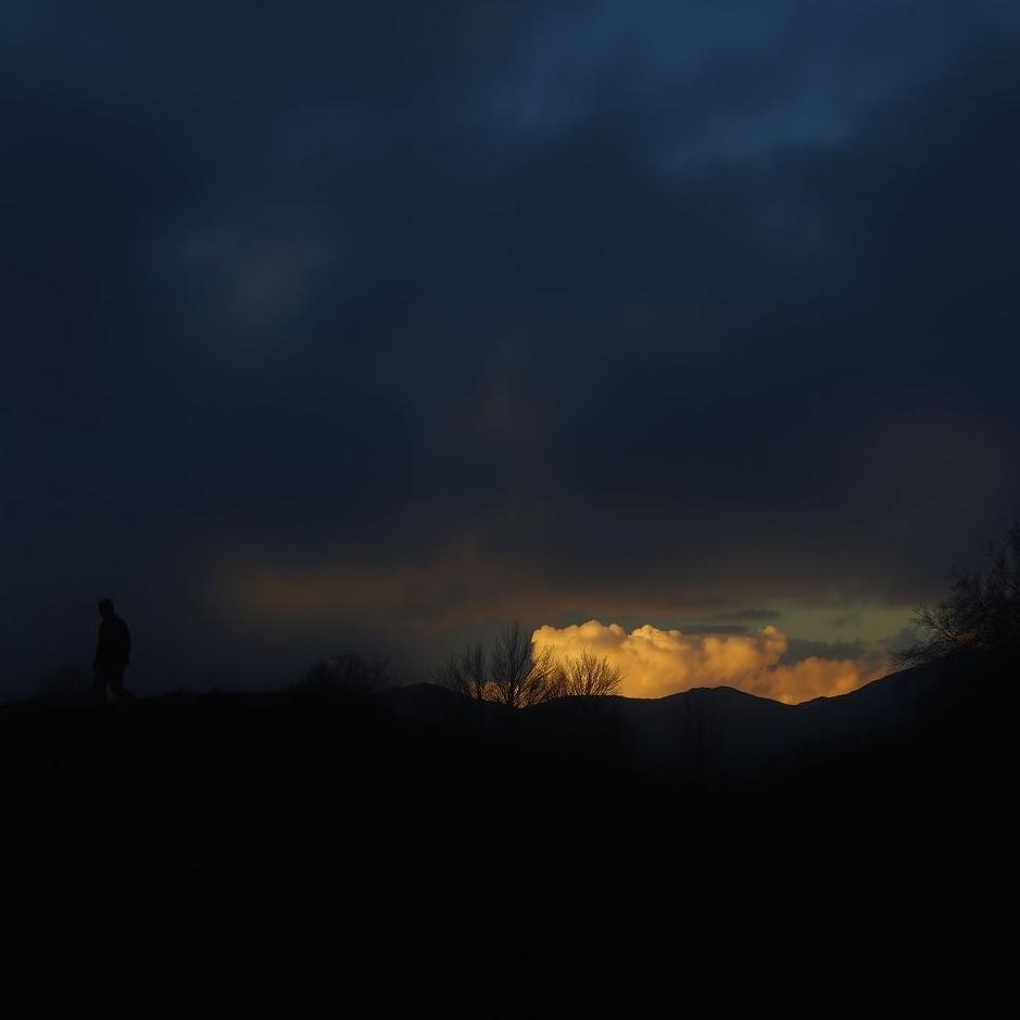 Dream Dictionary : Walking in the darkness of the evening in the dream