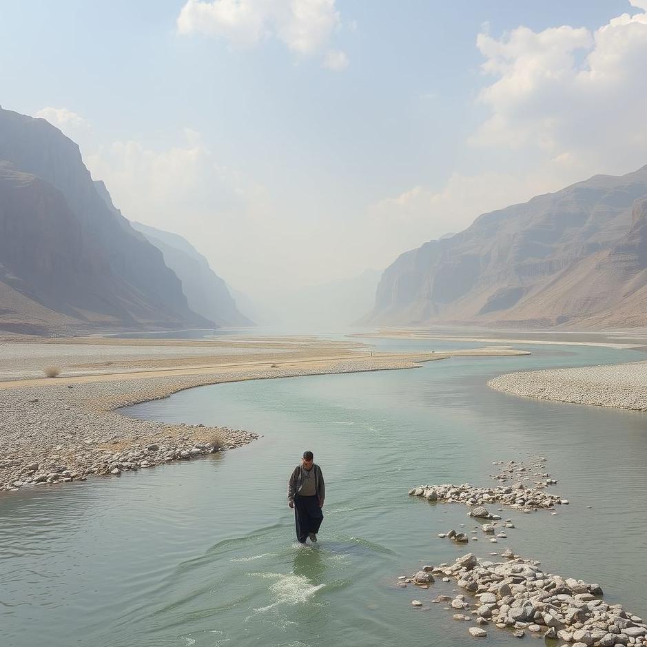 Dream : Walking in the Euphrates River in a dream