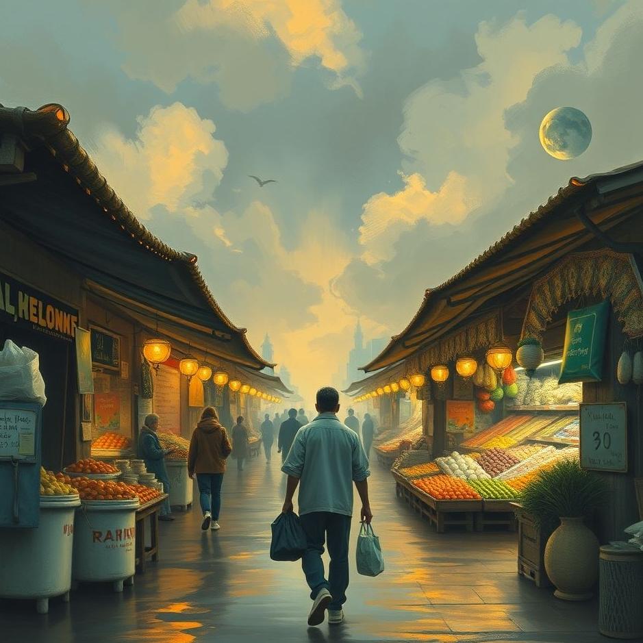 Dream : Walking in the market in a dream