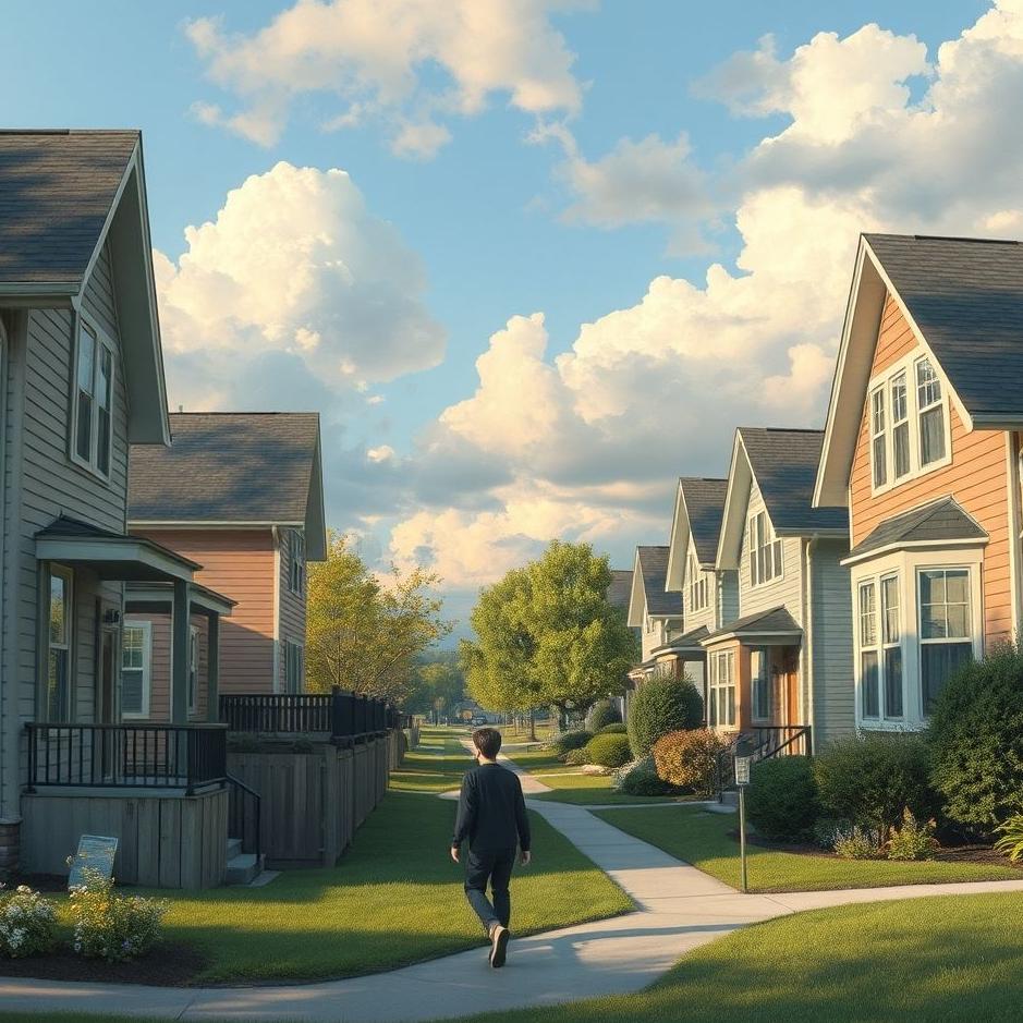 Dream : Walking in the neighborhood in a dream