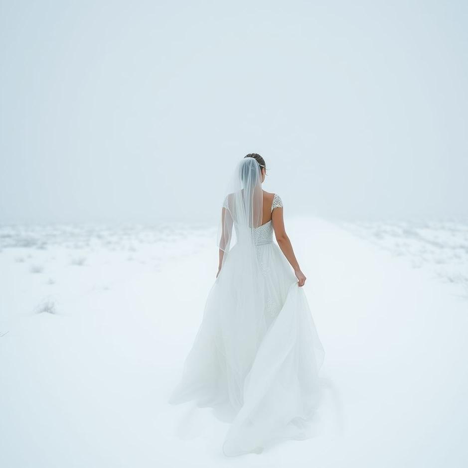 Dream : Walking in the snow while wearing a wedding dress in a dream