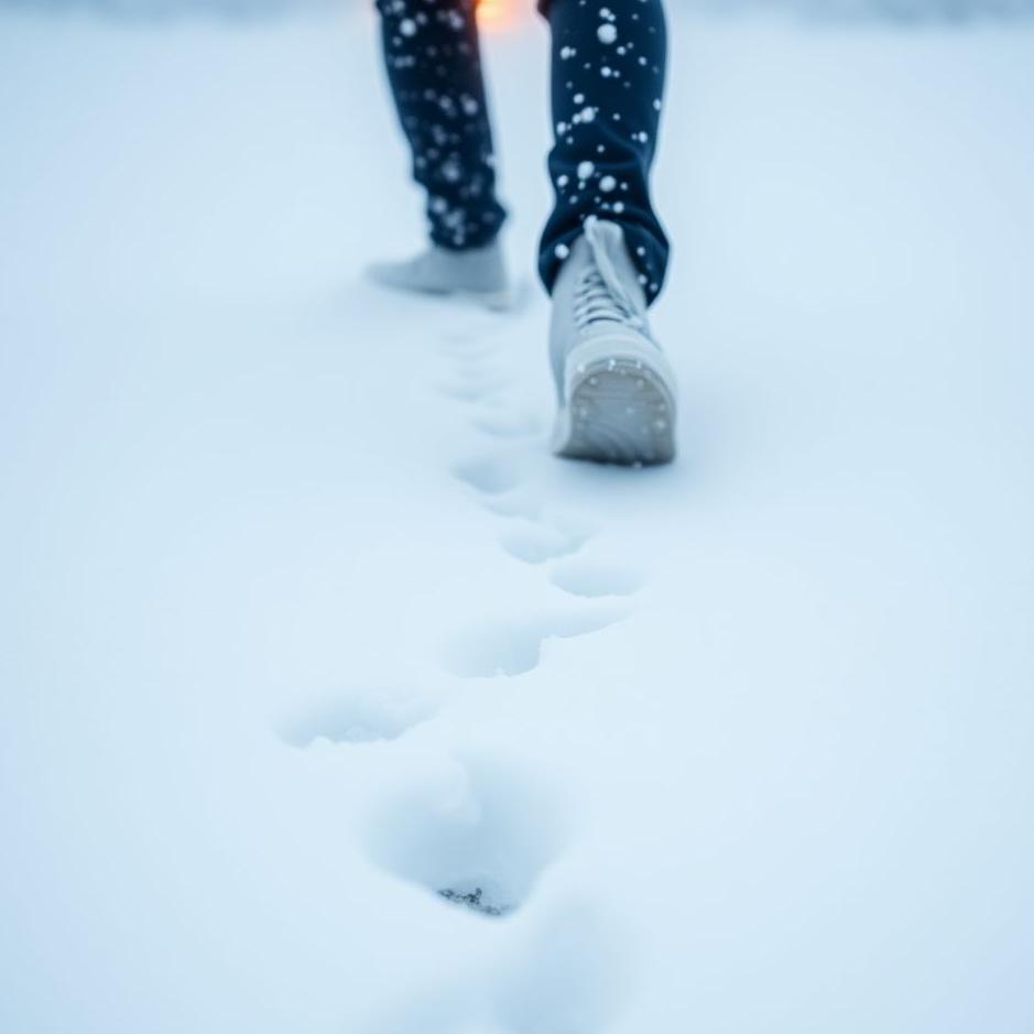 Dream : Walking in the snow without socks in a dream