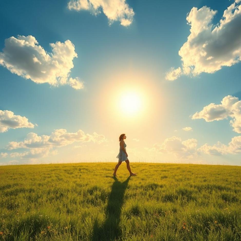 Dream : Walking in the sun in a dream