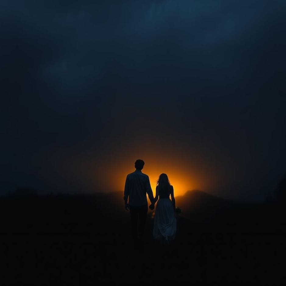 Dream : Walking on a dark road with your lover in your dream