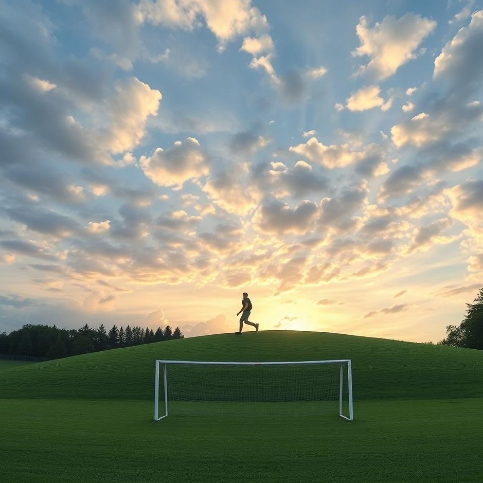 Dream : Walking on a goal in a dream