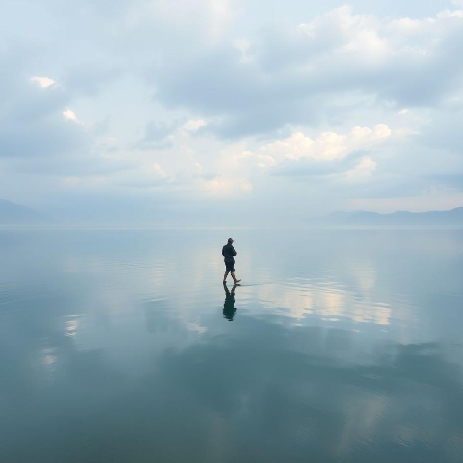 Dream : Walking on a lake in a dream