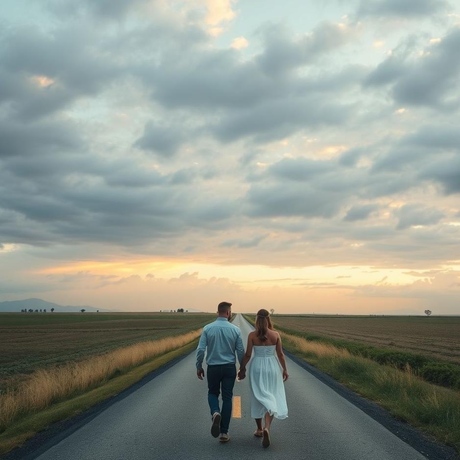 Dream : Walking on a long road with your spouse in a dream