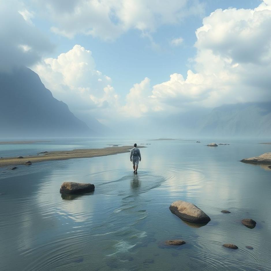 Dream : Walking on a river in a dream