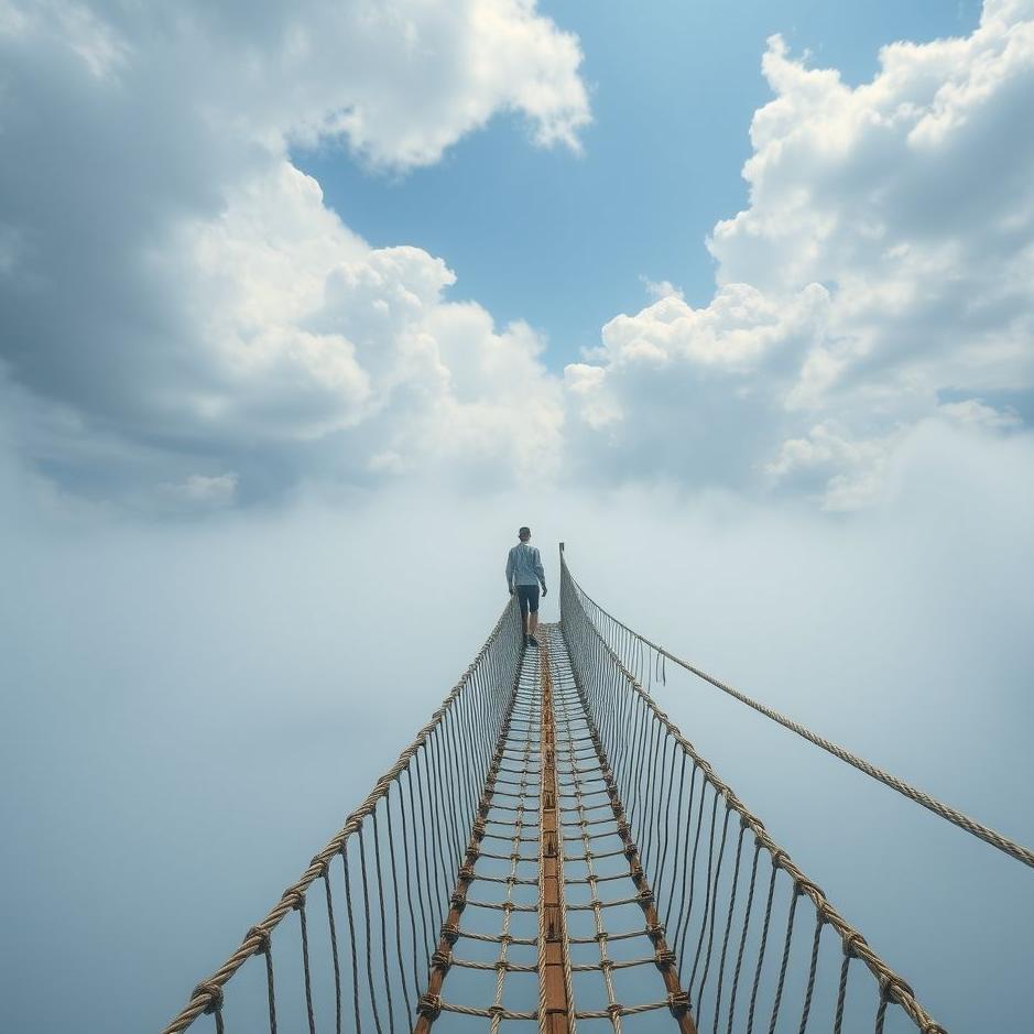 Dream Dictionary : Walking on a rope bridge in a dream
