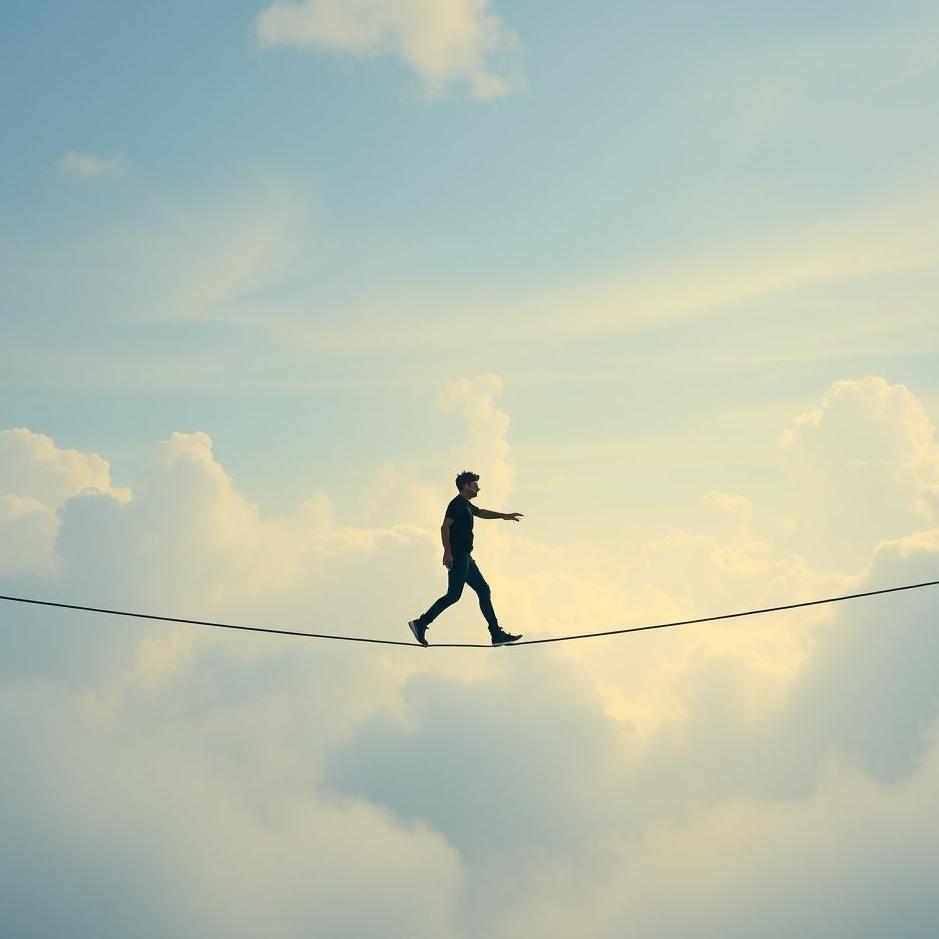 Dream Dictionary : Walking on a tightrope in a dream