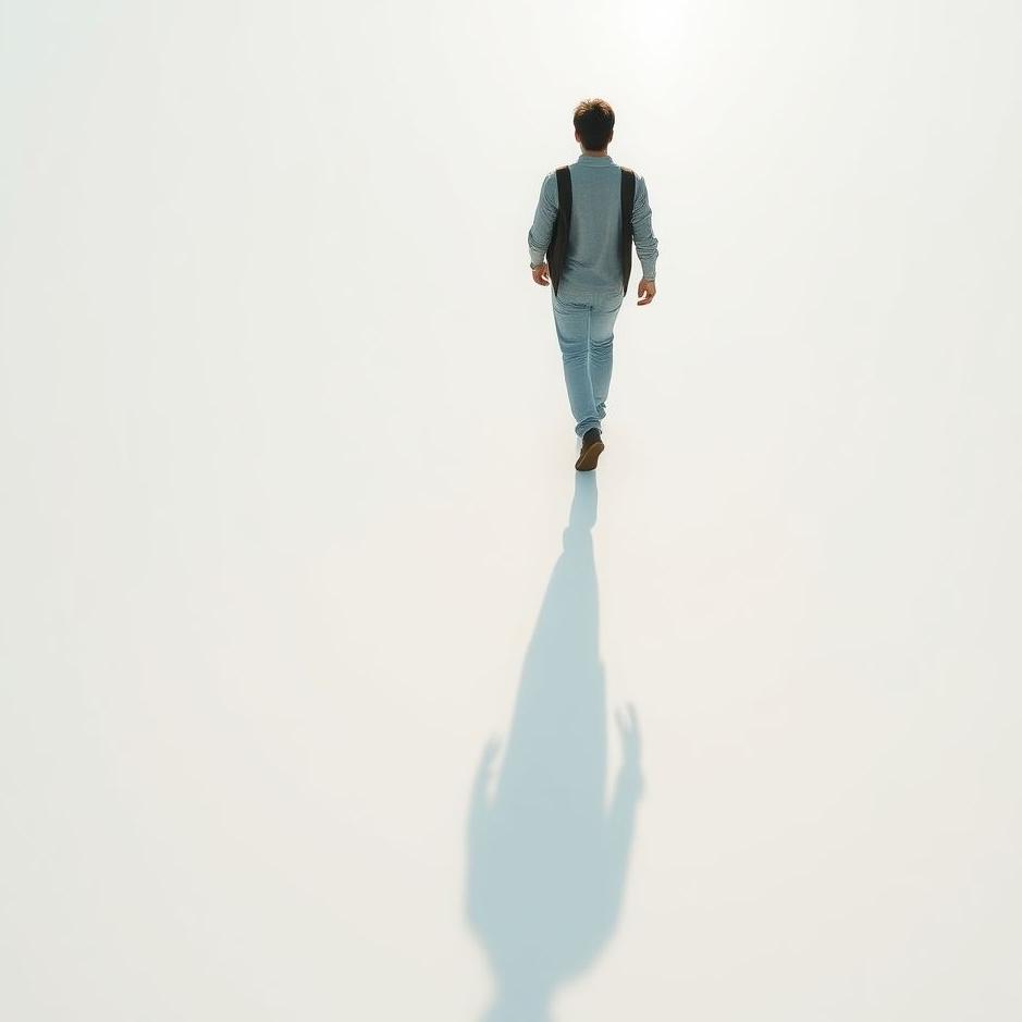 Dream : Walking on a white floor 