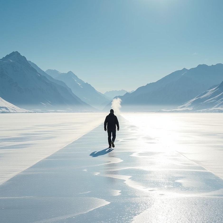 Dream Dictionary : Walking on an icy road 