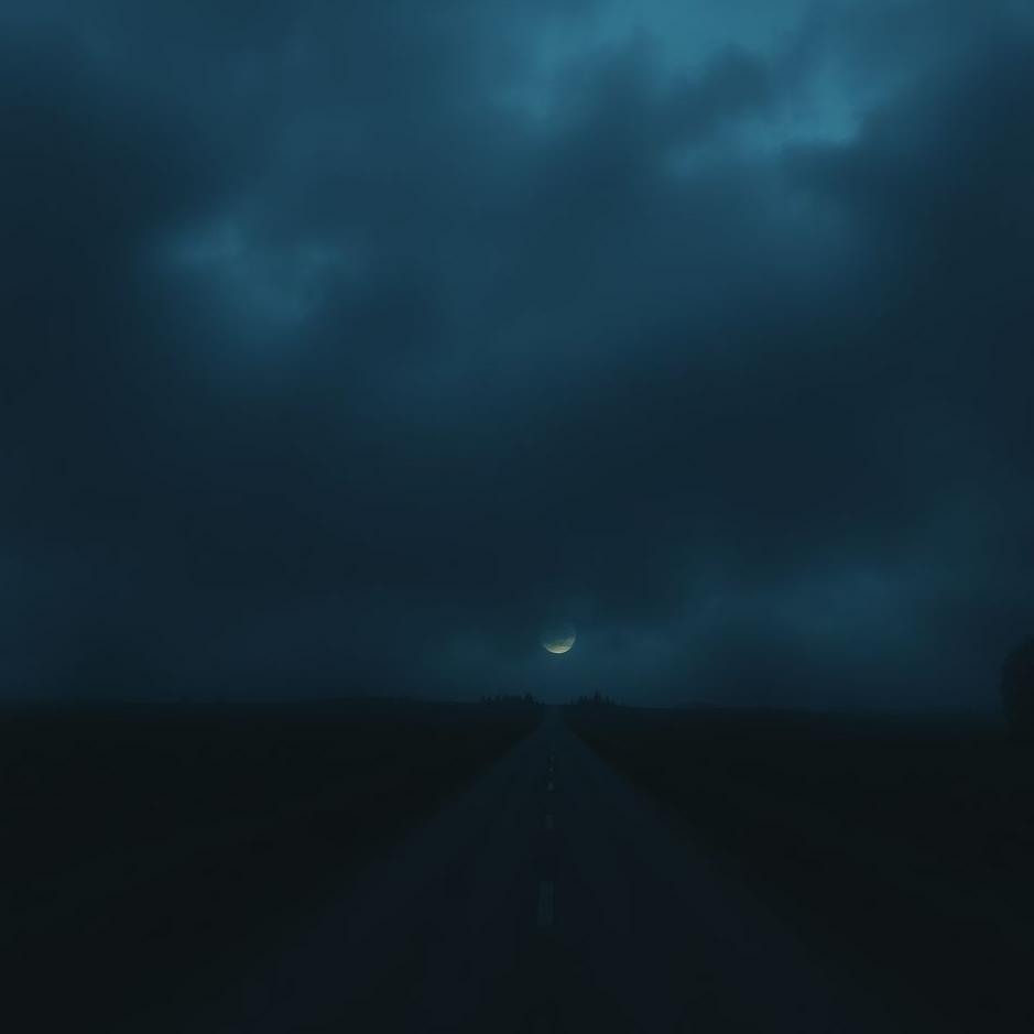 Dream : Walking on dark roads in a dream