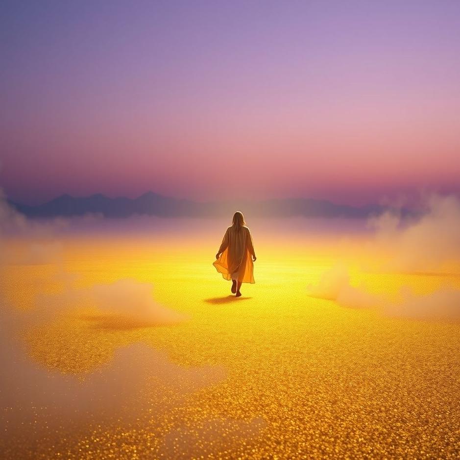 Dream : Walking on gold in the dream