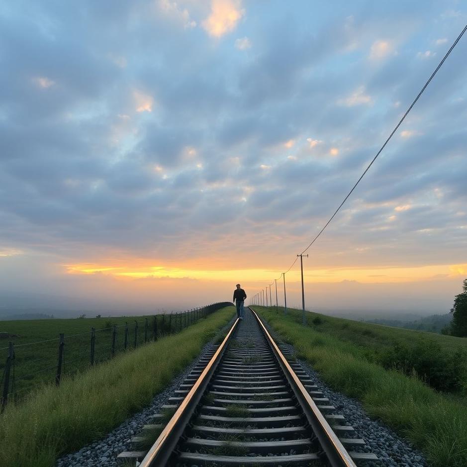 Dream : Walking on rails in a dream