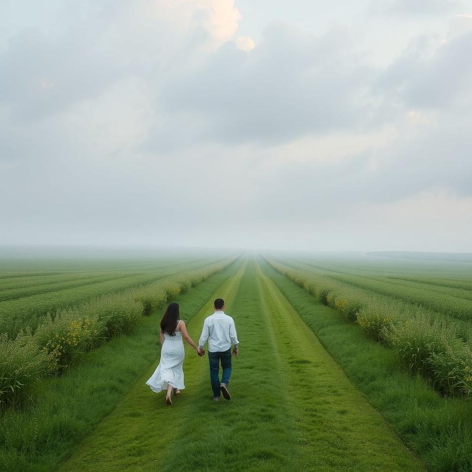 Dream : Walking on the green road with your lover in your dream