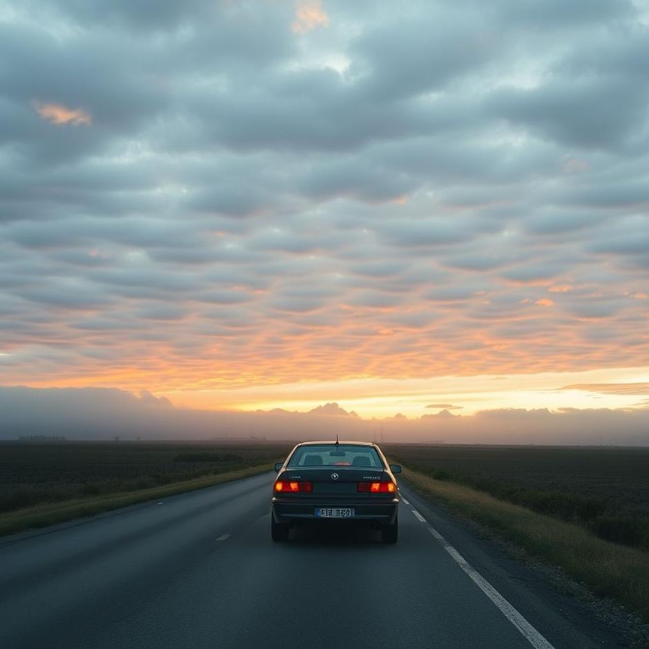 Dream : Walking on the road of the car in the dream