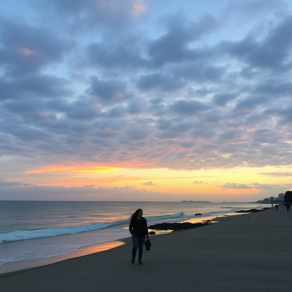 Dream Dictionary : Walking on the seaside in the evening