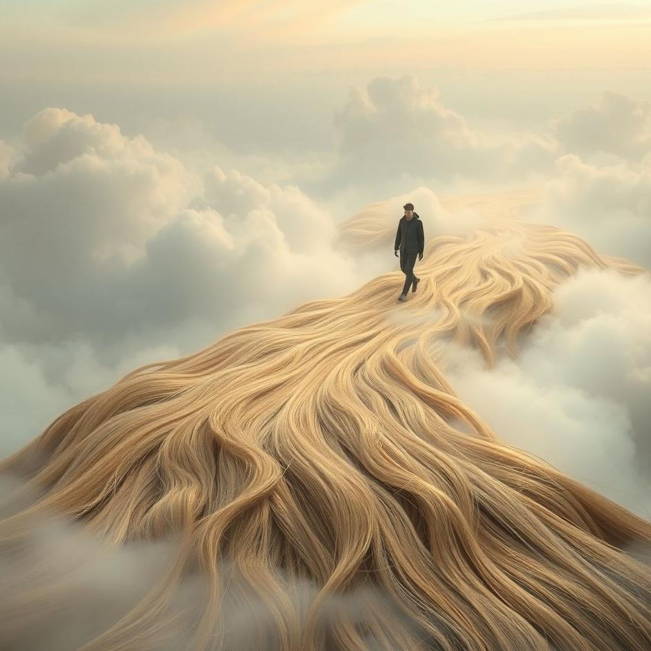 Dream : Walking on your own hair in a dream
