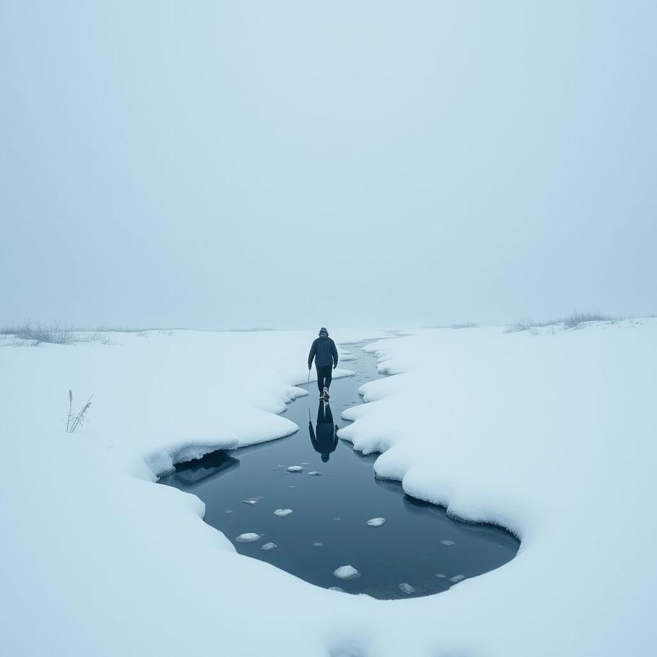 Dream : Walking sinking into snow in a dream