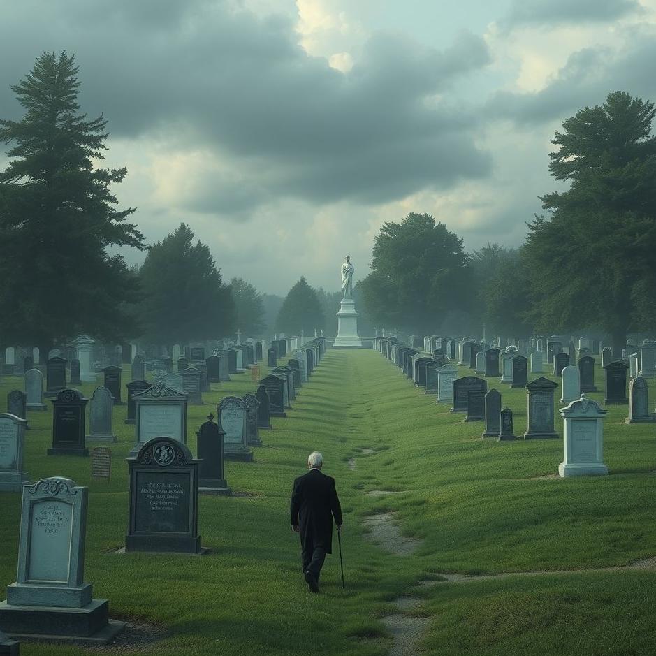 Dream : Walking through a cemetery in a dream