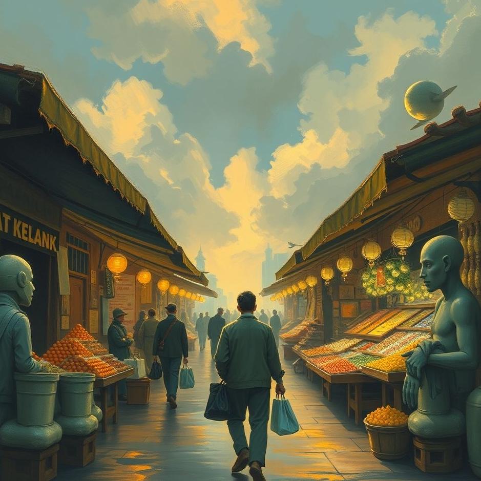 Dream : Walking through the market in a dream