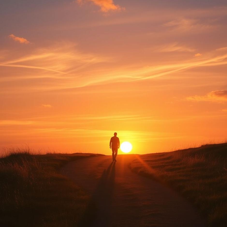 Dream : Walking towards the sun in a dream