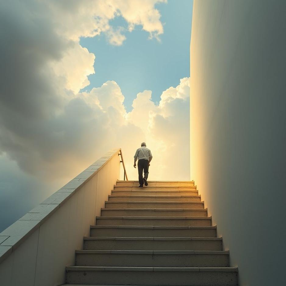 Dream : Walking up the stairs in a dream