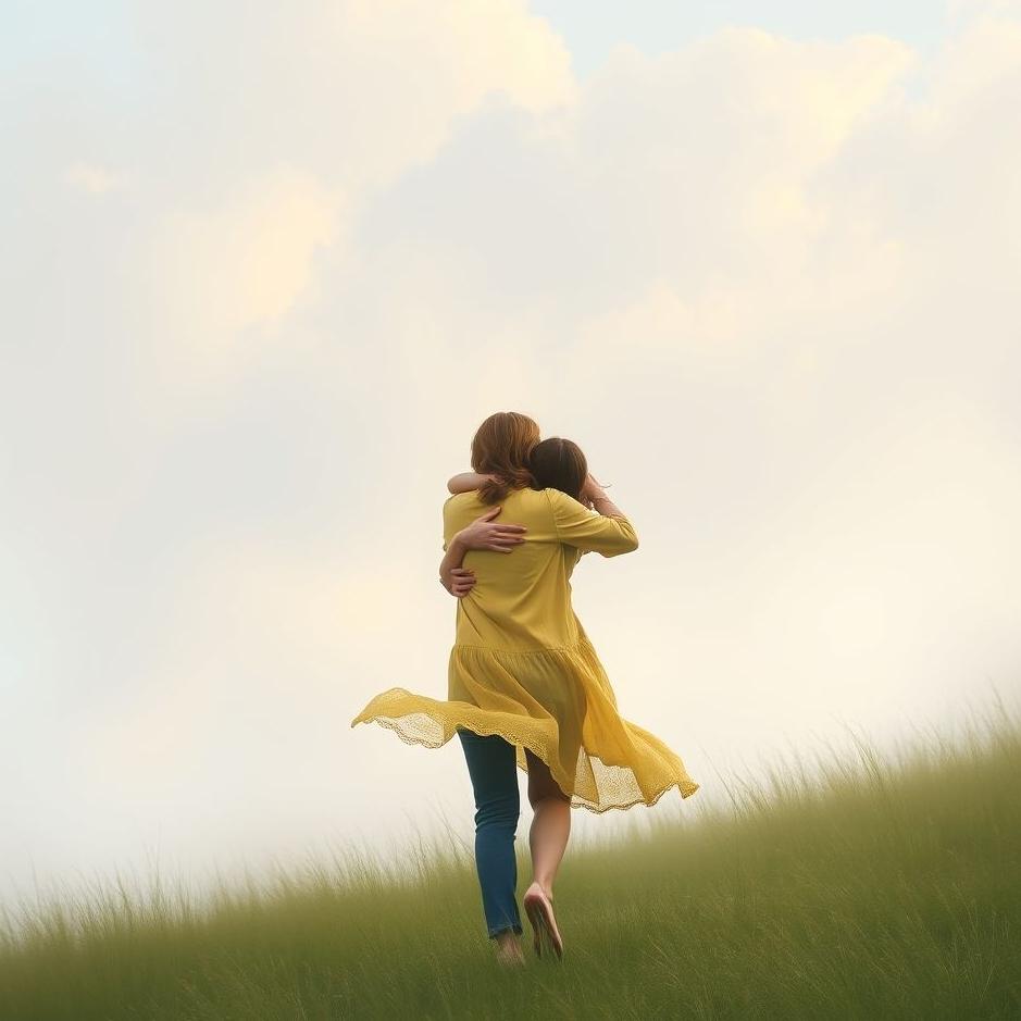 Dream : Walking while hugging in a dream