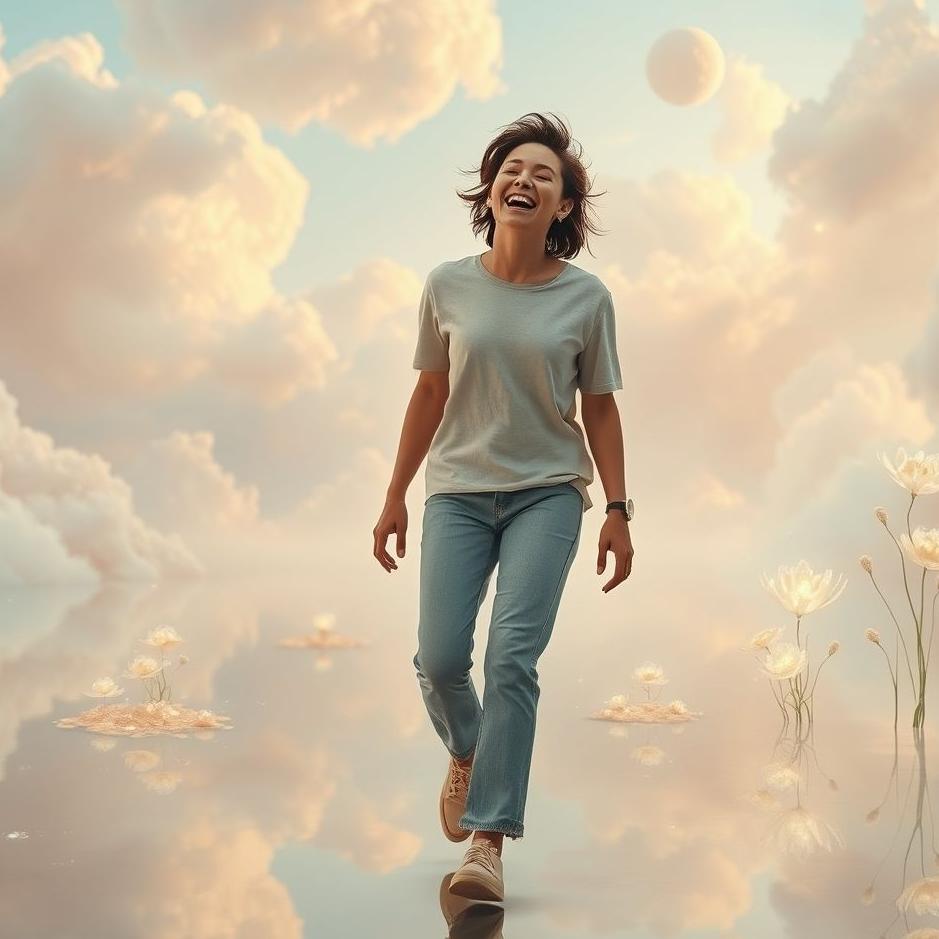 Dream : Walking while laughing in a dream