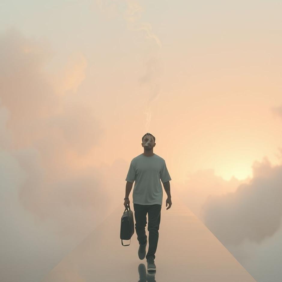 Dream : Walking while smoking in a dream