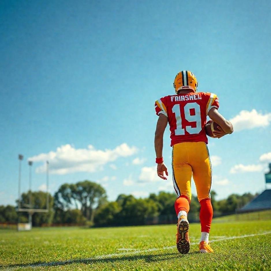 Dream : Walking with a football player in your dream